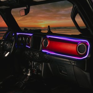 Jeep Wrangler JL LED Dash Strip Kit - Interior - ORACLE Lighting - Dynamic ColorSHIFT - `18-`23